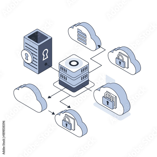 Cloud Storage and Data Security System with Multiple Cloud Servers.