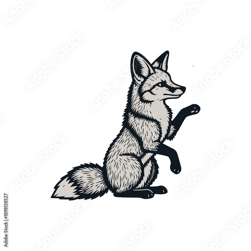 A simple representation of a vector file type, often used as a placeholder or icon.