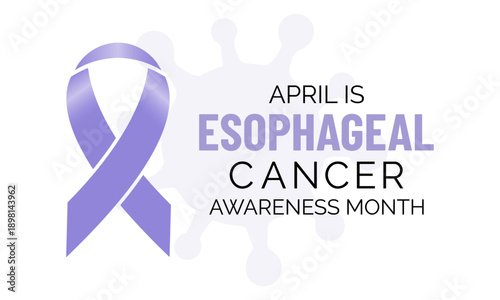 Esophageal Cancer Awareness Month highlights the importance of early detection, prevention, and informed care Design for banner, cards, prints, social media, poster, flyer and background design templa