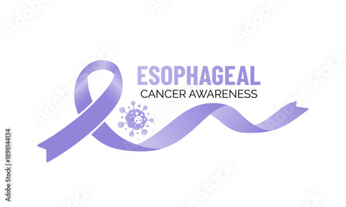 Esophageal Cancer Awareness Month highlights the importance of early detection, prevention, and informed care Design for banner, cards, prints, social media, poster, flyer and background design templa