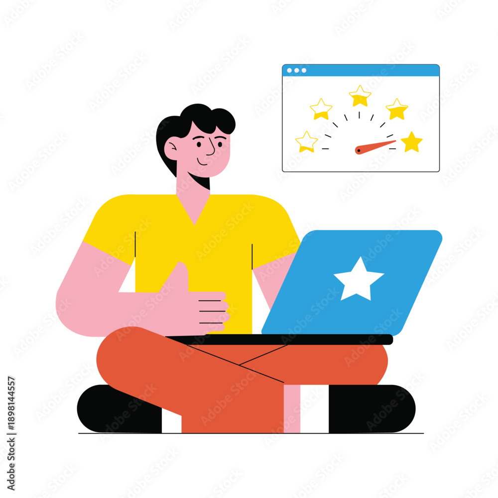 Fototapeta premium User Feedback Vector illustration. EPS 10 file 