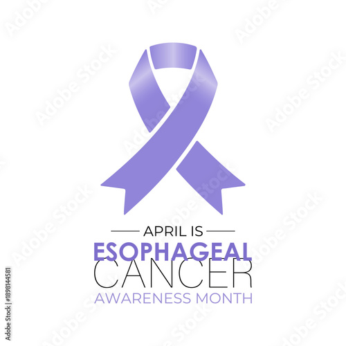 Esophageal Cancer Awareness Month highlights the importance of early detection, prevention, and informed care Design for banner, cards, prints, social media, poster, flyer and background design templa