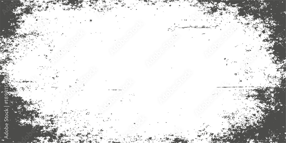 Fototapeta premium Vintage black ink splatters and liquid paint stains create an abstract grunge background featuring a dirty vector frame border and artistic silhouette patterns for a unique wallpaper design