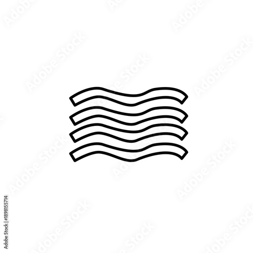 Water usage contour icon