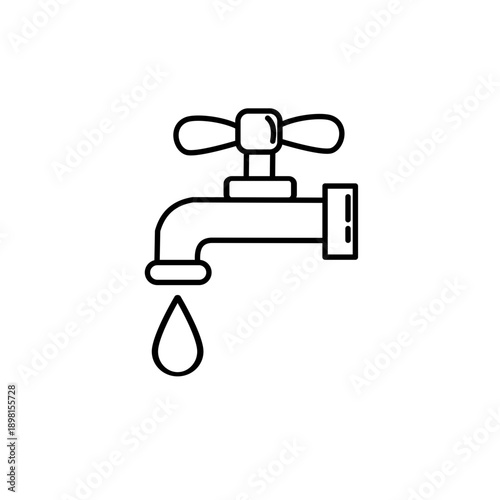 Water usage contour icon