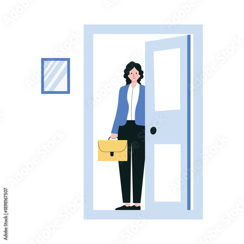 Relieved Client Vector illustration. EPS 10 file			