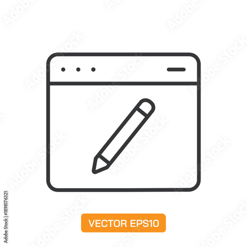 Website Icons. Thin Line Symbol Elements Collection.