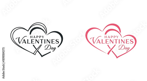 Valentines day heart shaped greeting card designs