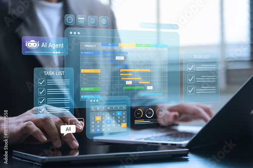 Foto AI assistant project planning and task automation