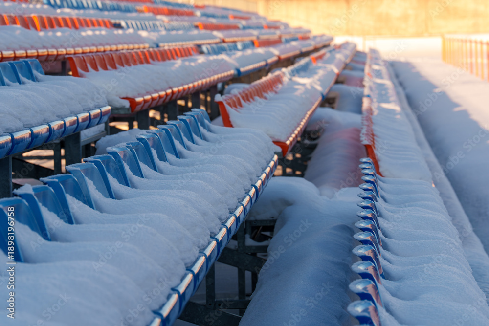 Obraz premium empty seats in a stadium