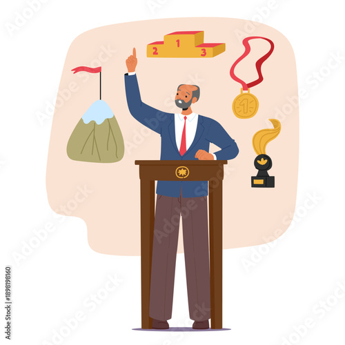 Leadership, goal achievement male mission according to societal expectations and gender stereotypes