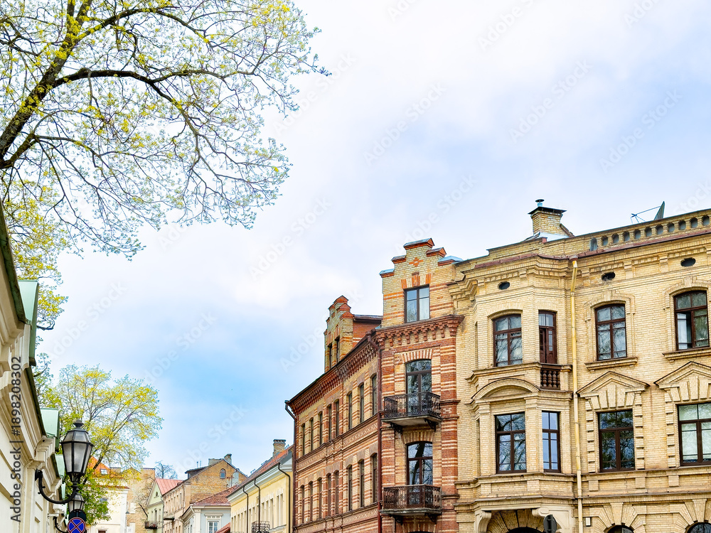 Obraz premium Street view of Vilnius in Lithuania