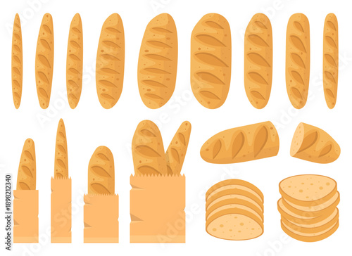 Baguette Bread Assortment: Freshly Baked, Crispy crust,  french delicious taste