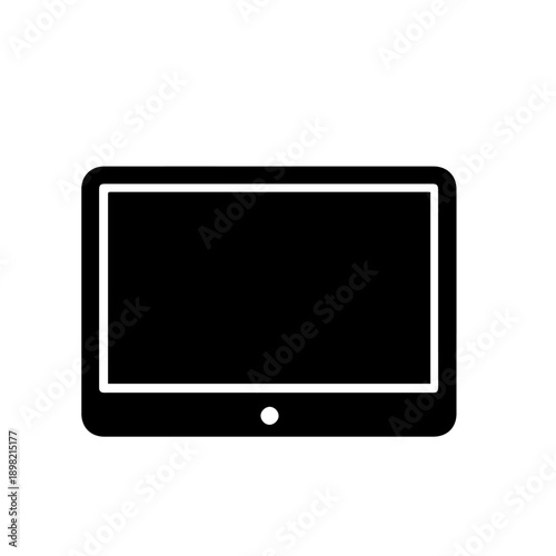 Sleek LCD Computer Monitor Vector Illustration