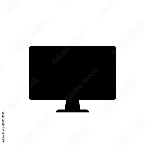 Elegant LCD Screen Monitor Vector Illustration