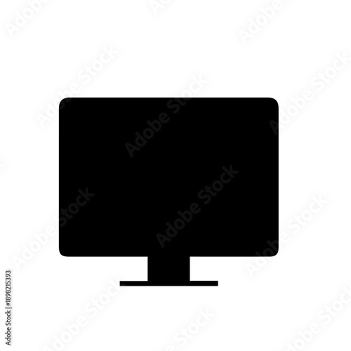 Modern LCD Display Screen Vector Illustration