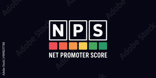 Net Promoter Score NPS customer satisfaction metric indicator displaying customer loyalty and business growth potential analysis tool for measuring brand advocacy and customer experience in marketing