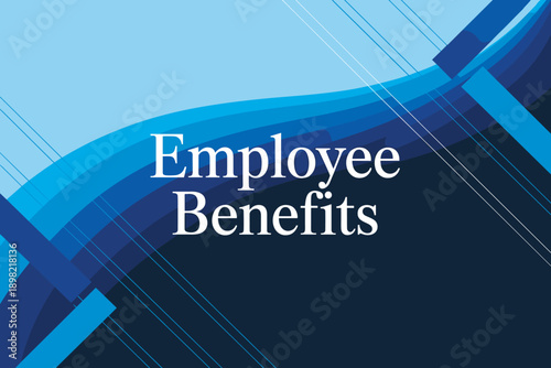Employee Benefits in Modern Blue Gradient Design for HR Communications Corporate Wellness Programs and Healthcare Plans Company Perks and Compensation Packages for Talent Acquisition and Retention Emp