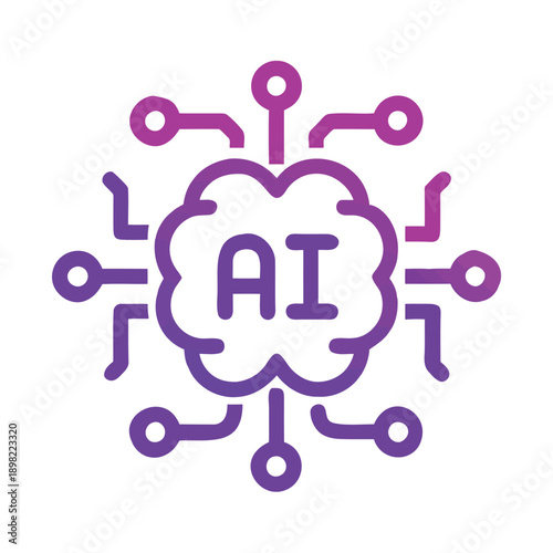 Creative depiction of artificial intelligence with a futuristic and interconnected design.