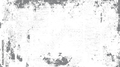 Gray distressed textured background with faded text and smudges abstract grunge