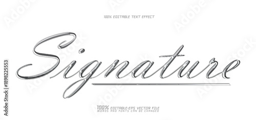 signature style text effect