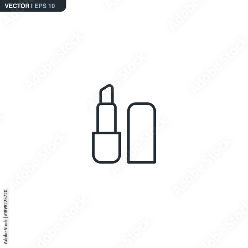 Lipstick Cosmetic Product and Beauty Accessory Icon