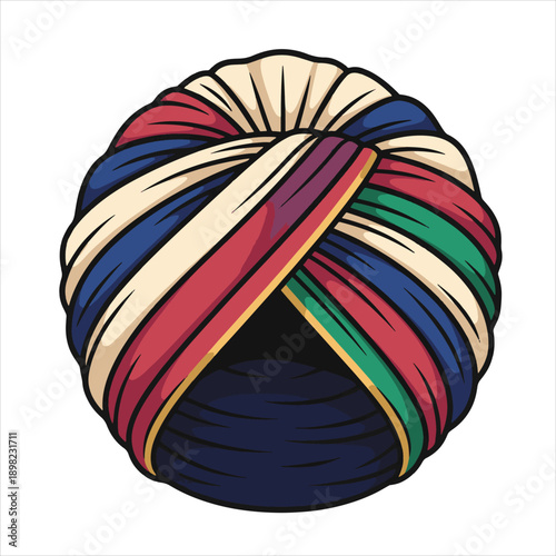 illustration vector of a turban