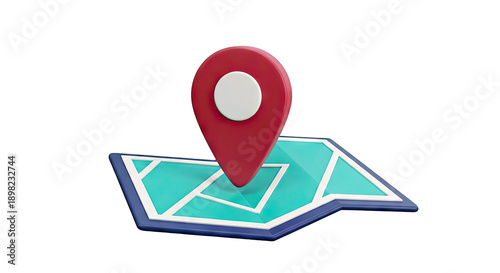 3D Red Map Pin Icon on Teal Map Free Download 3D Red Map Pin Icon on Teal Map - GFXLoad