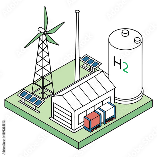 Renewable energy system combining wind power and hydrogen storage technology