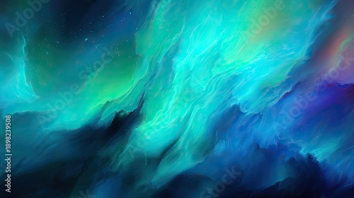 Abstract Colorful Space Background Design