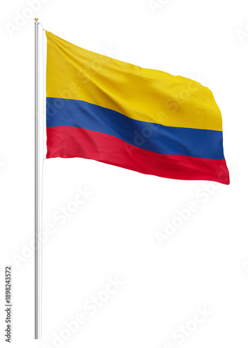 Tableau sur toile Png Colombian flag collage element, transparent background