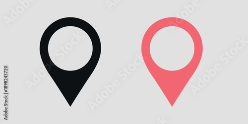  Location pin icon on transparent background 