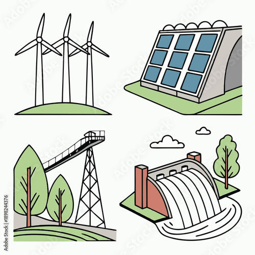 Renewable energy sources and sustainable agricultural practices in harmony with nature
