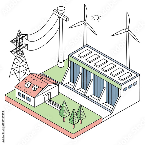 Integration of renewable energy sources into a modern smart energy grid system