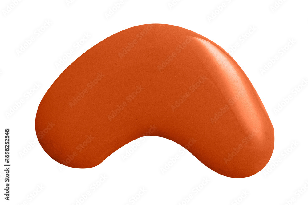 Fototapeta premium Orange paint drop png design element