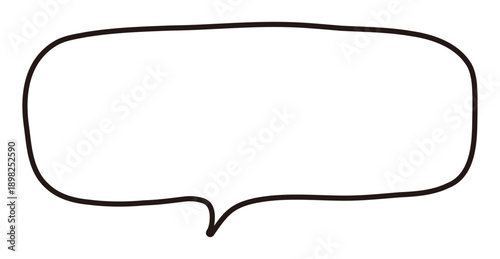 シンプルなふきだしのイラスト	