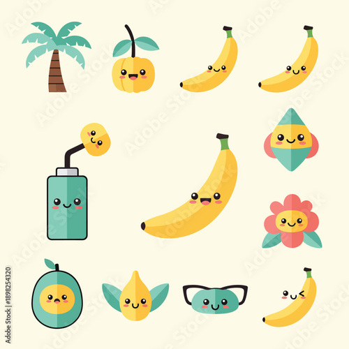 Smiling Fruits and Accessories