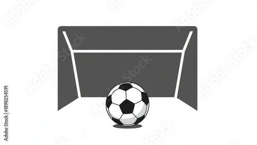Soccer Ball in Goal Nets During Match in a Modern Stadium for Sports Content
