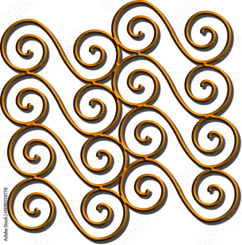 Decorative Scrollwork Pattern.