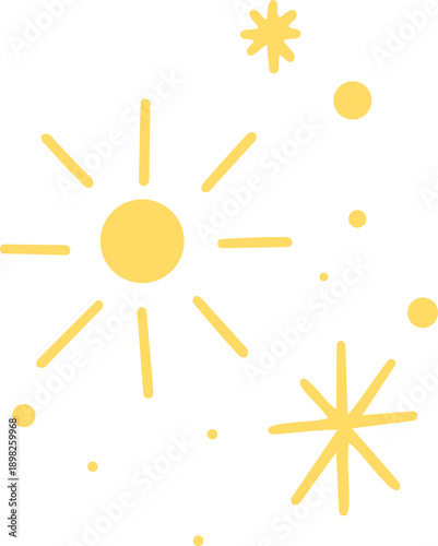 별 반짝이 효과 드로잉 스티커(star light drawing sticker)