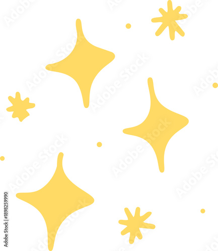 별 반짝이 효과 드로잉 스티커(star light drawing sticker)