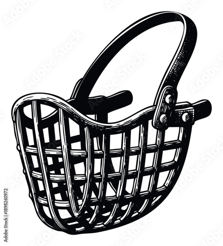 Essential safety dog muzzle basket style accessory for responsible pet owners providing control and protection, ideal for veterinary clinics and pet training product promotions