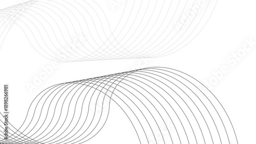 Minimal abstract background wavy parallel lines forming smooth flowing curves animation