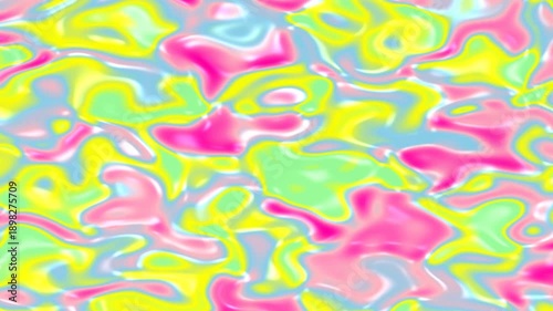 Fluid Colorful Paint Mixing and Flowing Background Texture Animation