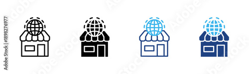 Market Expansion icon set multiple style collection