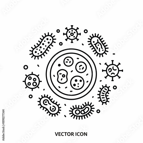Cell Under Attack by Microorganisms