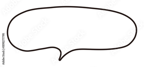 ふわふわなふきだしのイラスト