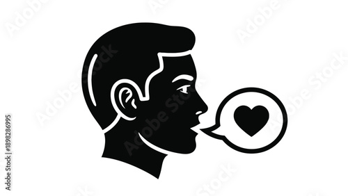 Patient Testimonial and Feedback Icon with Speech Heart for Patient Experience, Reputation Management and Healthcare Marketing Vector Illustration