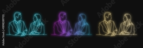 Neon People Group Design