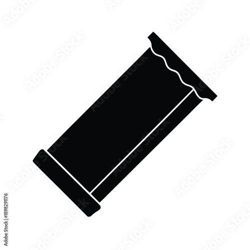 Chocolate Bar Silhouette Icon Vector Illustration
